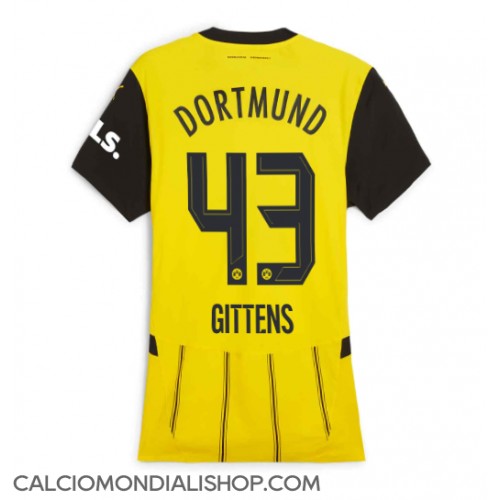 Maglie da calcio Borussia Dortmund Jamie Bynoe-Gittens #43 Prima Maglia Femminile 2024-25 Manica Corta